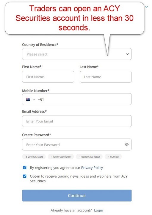 ACY Securities Account Opening ACY Securities Account Opening